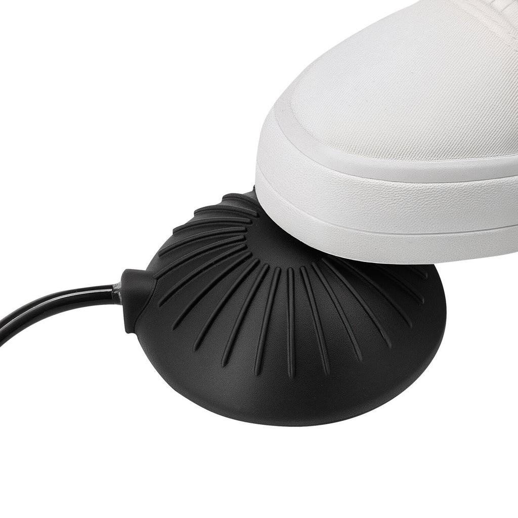 Drain Cleaner Machine 22m x 9.5mm, Sewer Snake Auger Manual Feed on Wheels, Portable Drain Cleaning Machine with 6 Cutters & Air-activated Foot Switch
