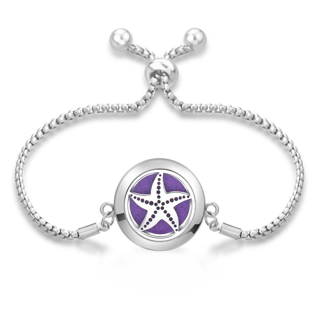 Women's Openable Titanium Steel Essential Oil Diffuser Bracelet