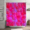 Soft Floral Print Shower Curtain Waterproof Bathroom Decor Ambiance Home Bath Rug Pink Red Blue Purple Gradient Colors