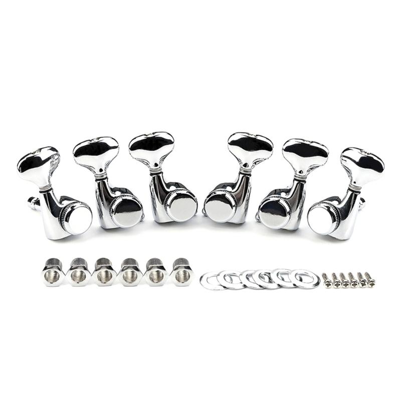 Guitar Tuners 3R3L Tuning Pegs Guitar String Tuner Guitar Accessories Metal Guitar Tuners Metal Texture for Guitars