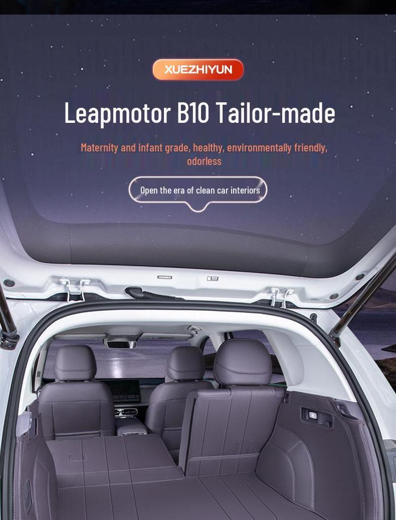 Leapmotor B10 Trunk Mat: Full Coverage Tail Box Mat for 2025 Model - Car Interior Decoration