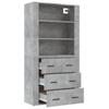 vidaXL Highboard Betongrau Holzwerkstoff