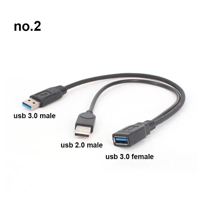 

USB 3.0 2.0 «папа-мама» на двойной USB 3.0 2-полосный разъем «папа-мама» разветвитель 2-портовый USB-концентратор кабель для передачи данных удлинительный шнур для портативного компьютера no.2