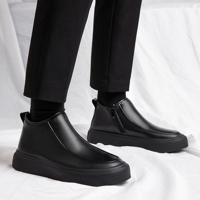 Mode Italienische Echtleder Business Schuhe Herren High Top Büro Slipper Mode Casual Leder Schuhe Slip-on Flache Designer Schuhe