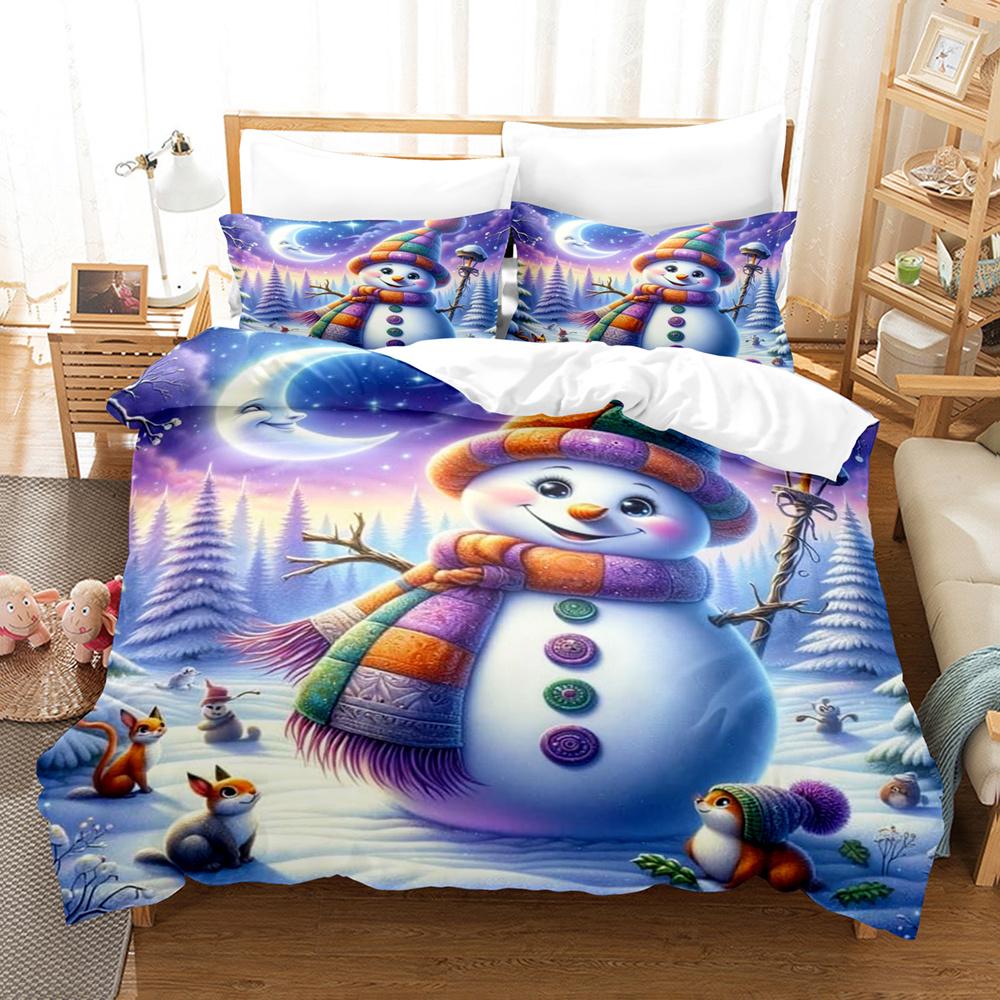 

Комплект постельного белья из 3 предметов, клетчатый комплект постельного белья с принтом рождественских гномов, мягкий и удобный пододеяльник, для спальни, гостевой комнаты EU Single 135x200cm