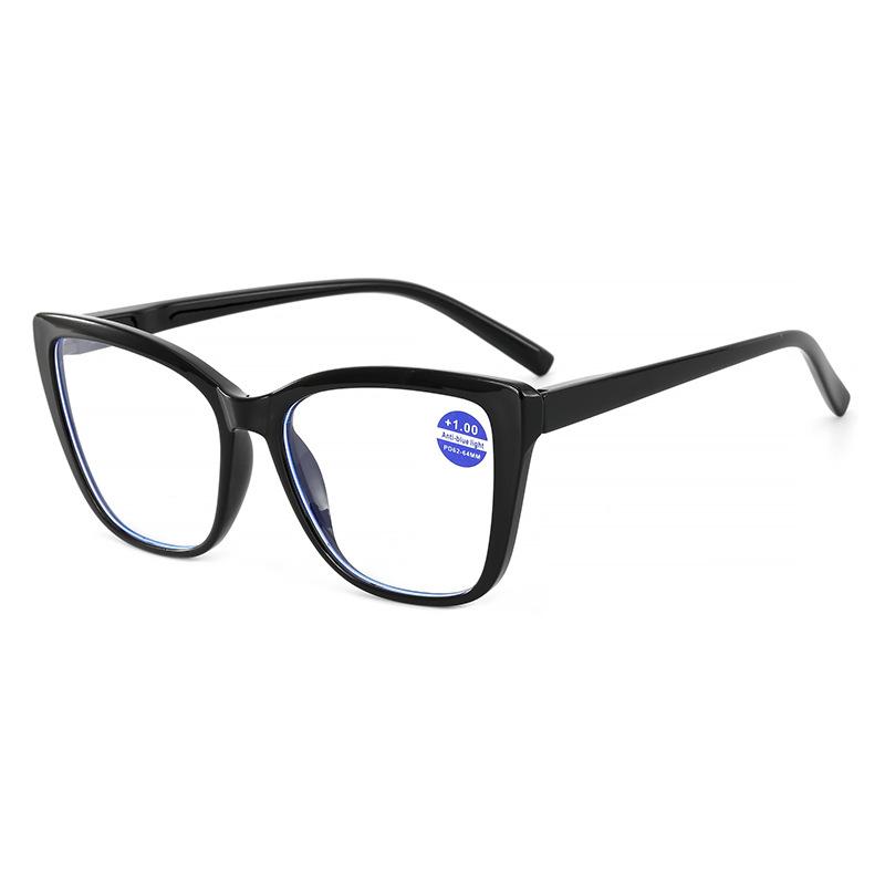 Cat Eye Reading Glasses Anti-Blue Reading Glasses Trendy Large Frame Elderly Reading Glasses Men'S Models