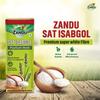 Zandu Sat Isabgol (Casca de Psyllium)200g | Fibra Super Branca Premium | Alívio suave da Constipação | Melhora a Saúde Intestinal | Facilita o Trânsito Intestinal |