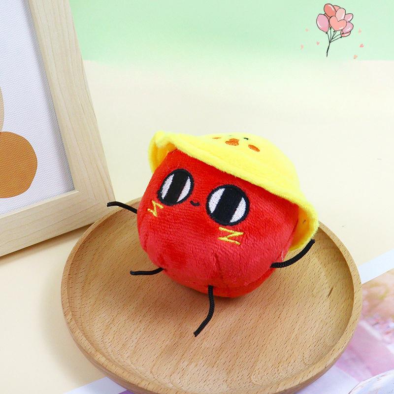 

Cute Red Bean Keychain Cartoon Car Keychain Red Bean Doll Women S Bag Accessories Creative Cartoon Plush Doll Keychain