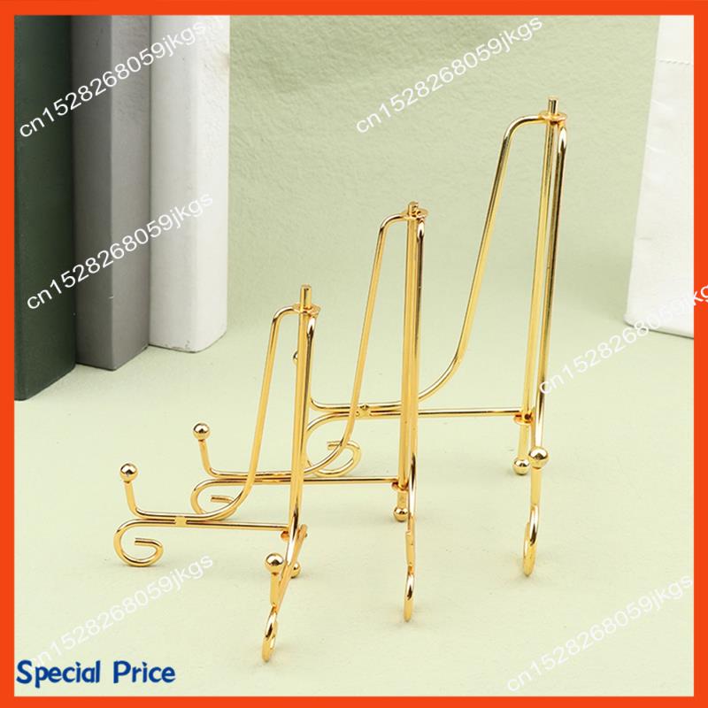 ABIY Exhibition Rack Technology Support Book Holder Photo Base Dish Rack Drawing Board Rack Storage Ornaments NONE золотой
