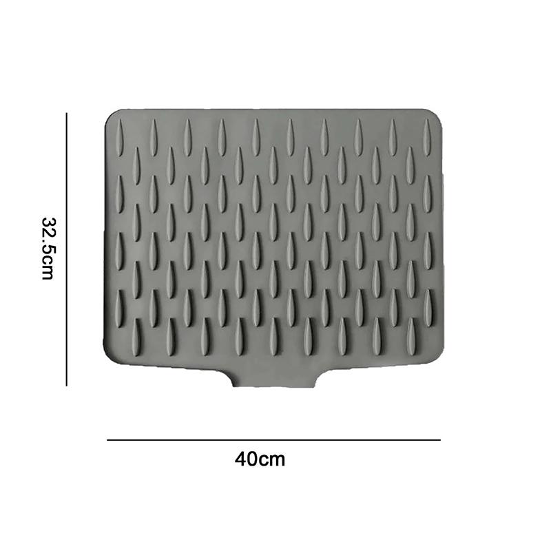 Silicone Kitchen Mat Shock Absorption Non Slip For Food Prep And Dish Drying