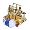 double Cylinder HeatCycle Engine Glass Vessels Model Visible Flywheel