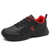 Sneakers Jinjiang Fabrik wasserdichte Schuhe Herren Leder schwarz neu atmungsaktiv rutschfest lässige Laufschuhe