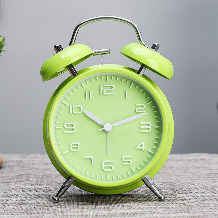 

Alarm Clock on The Head of The Bed Is Silent and Simple Bedroom Table Clock with Night Lights and Stylish Alarm Clock on The Head of The Bed Is
