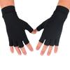 1Pair Copper Fiber Compression Gloves – Anti-Slip Half-Finger Gloves For Arthritis Pain Relief & Hand Rehabilitation