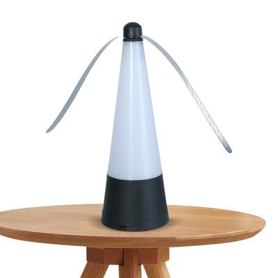 Ventilador Repelente de Moscas com Luz LED Alimentado por Bateria Portátil Ventilador Repelente de Mosquitos Ventilador de Controle de Pragas para Churrascos Piqueniques Festas