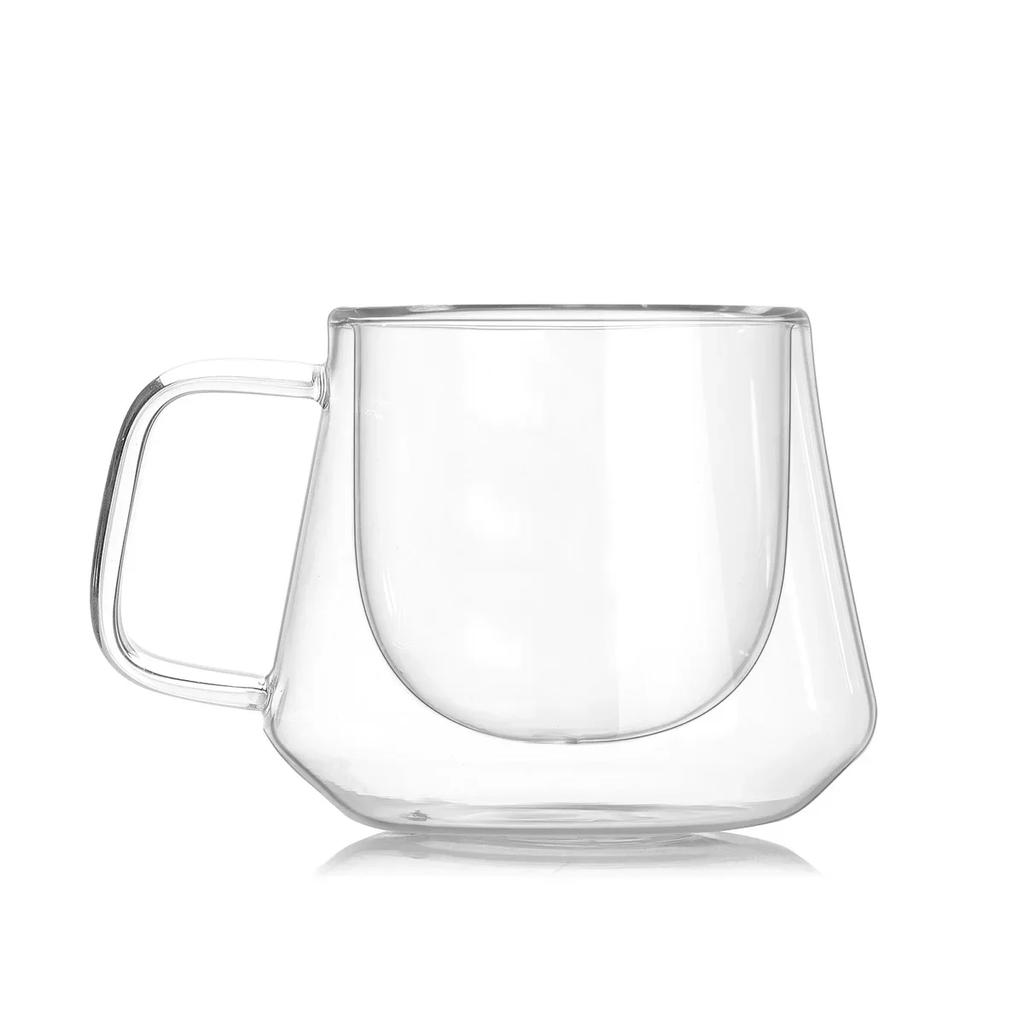 Double Glass Coffee Cup, Heat-resistant Italian Espresso Cup, Insulated Cup, Latte Cappuccino Tea Beverage Set