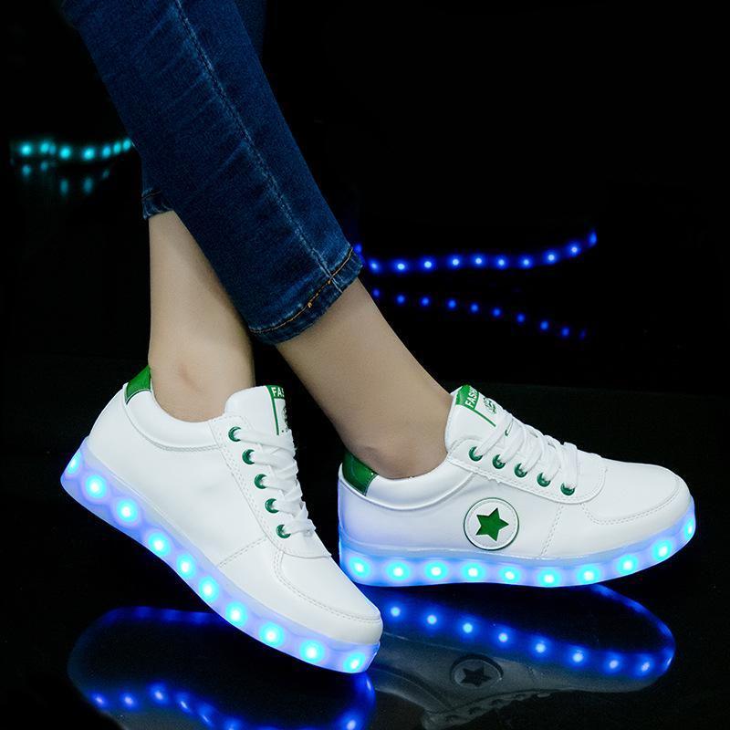 Stylish And Breathable Luminous Led Lighted Fashion Flats Kids Shoes Sneakers Sports