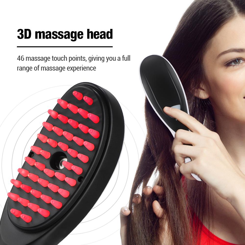 Electric Spray Massage Comb with LED - Vibration Head Massager Brush for Hair Growth Anti-Hair Loss Scalp Liquid Atomizing Comb
