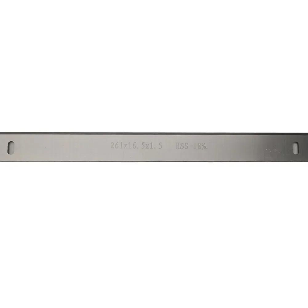 Replacement Planer Blades Size Planer Tool Part 1 Set 261x16.5x1.5mm Fit For Heavy Duty High Speed Steel Planer Blade