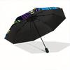 1pc Colorful Peacock Feather Artwork Automatic Opening and Closing Umbrella - Suitable for Various Occasions, Outdoor Activities, Lightweight and