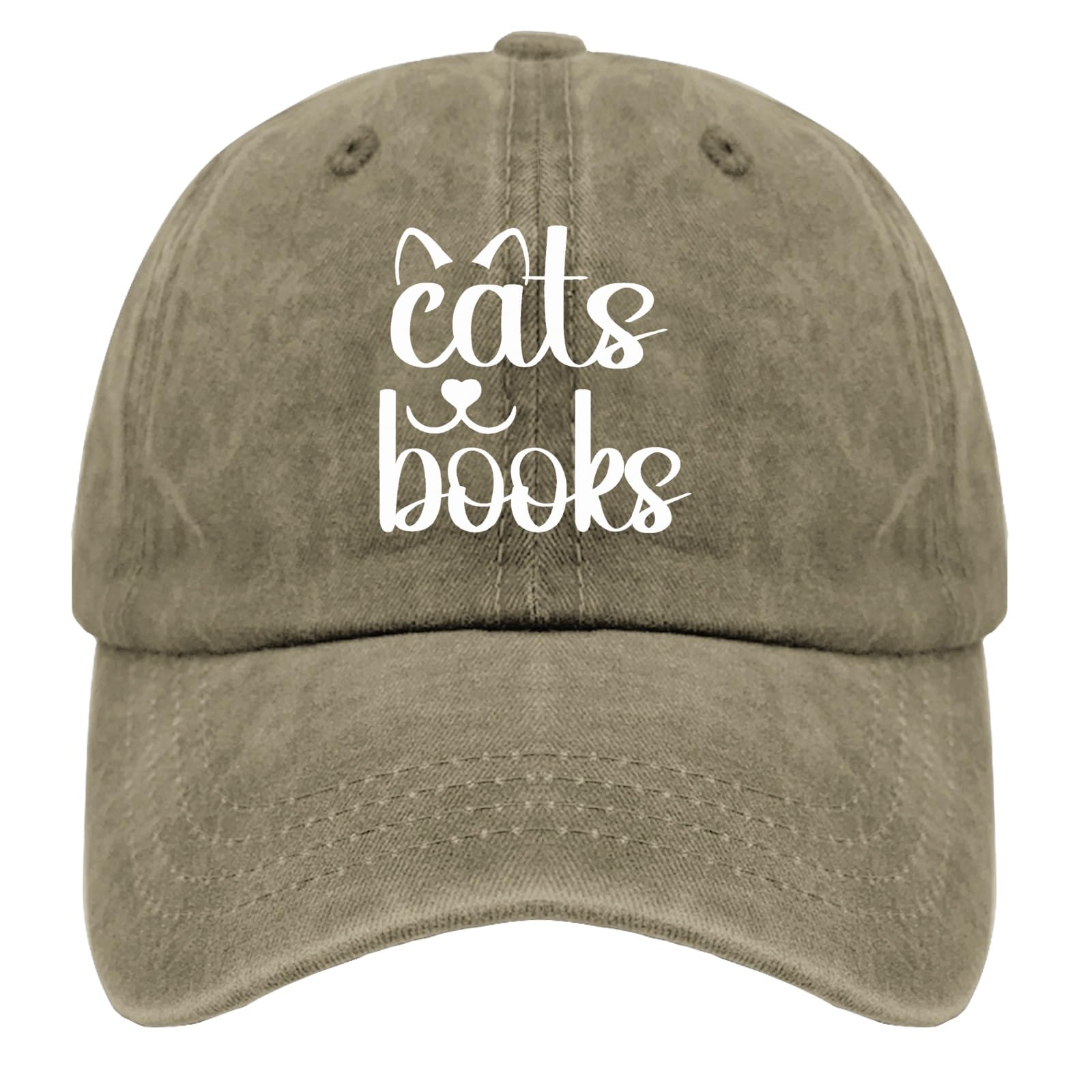 

Кошки Книги Кепка Книга кошка Голова Винтаж Стирка Бейсболки Регулируемая Кепка папы Сумасшедшая Забавная Adjustable& 8Y