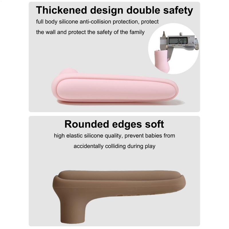 Door Handle Cover 2X Door Handle Cushion Covers Silicone Anti-Collision Sleeve For Bedroom Bathroom Study Room Kids Safety