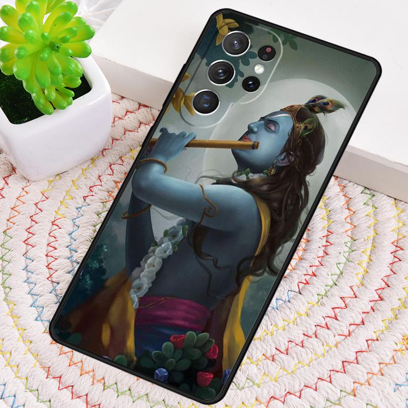 

Indian God Lord Krishna Silicone Phone Case For Samsung Galaxy note 10 pro S26 S25 S24 S23 S22 S21 Plus S25Ultra Capa Cover Galaxy S23 Ultra
