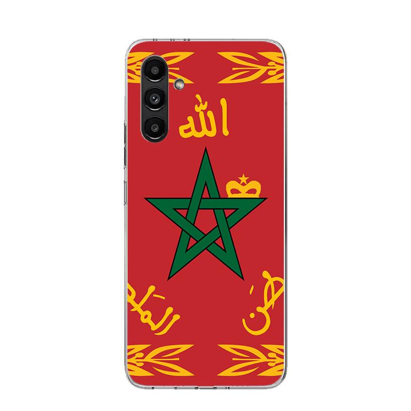 Morocco Flag Phone Case For Samsung Galaxy A16 A26 A36 A56 A15 A14 A13 A55 A54 A53 A35 A34 A33 A25 A24 A23 A05S A04S A03S