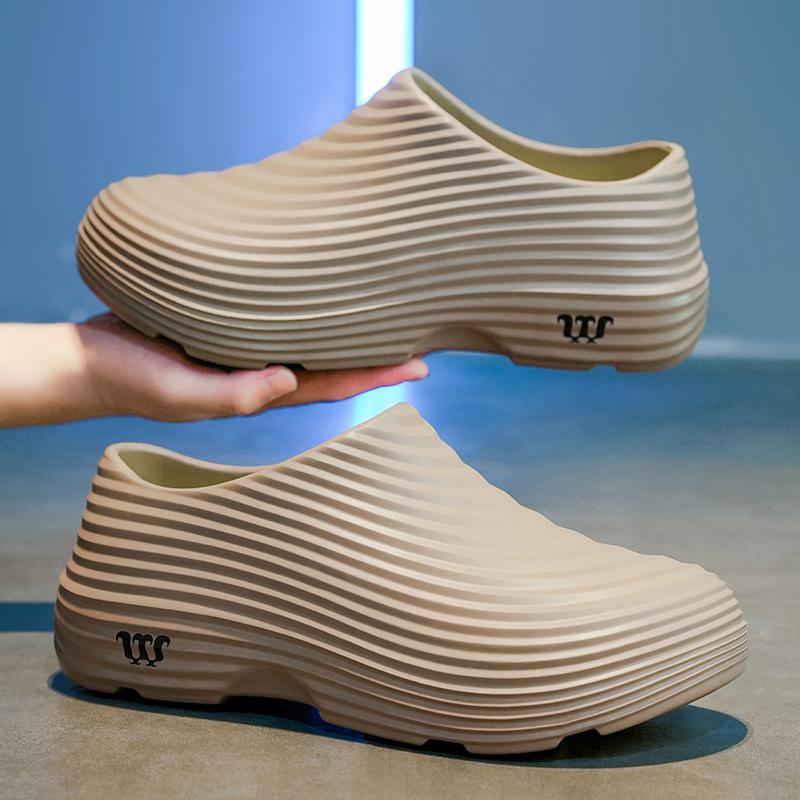 Fashion Men Casual Shoes EVA WaterProof Non-Slip Chef Shoes Outdoor Water Shoes Garden Sandals Slip on Comfort Nurse Doctor Shoe