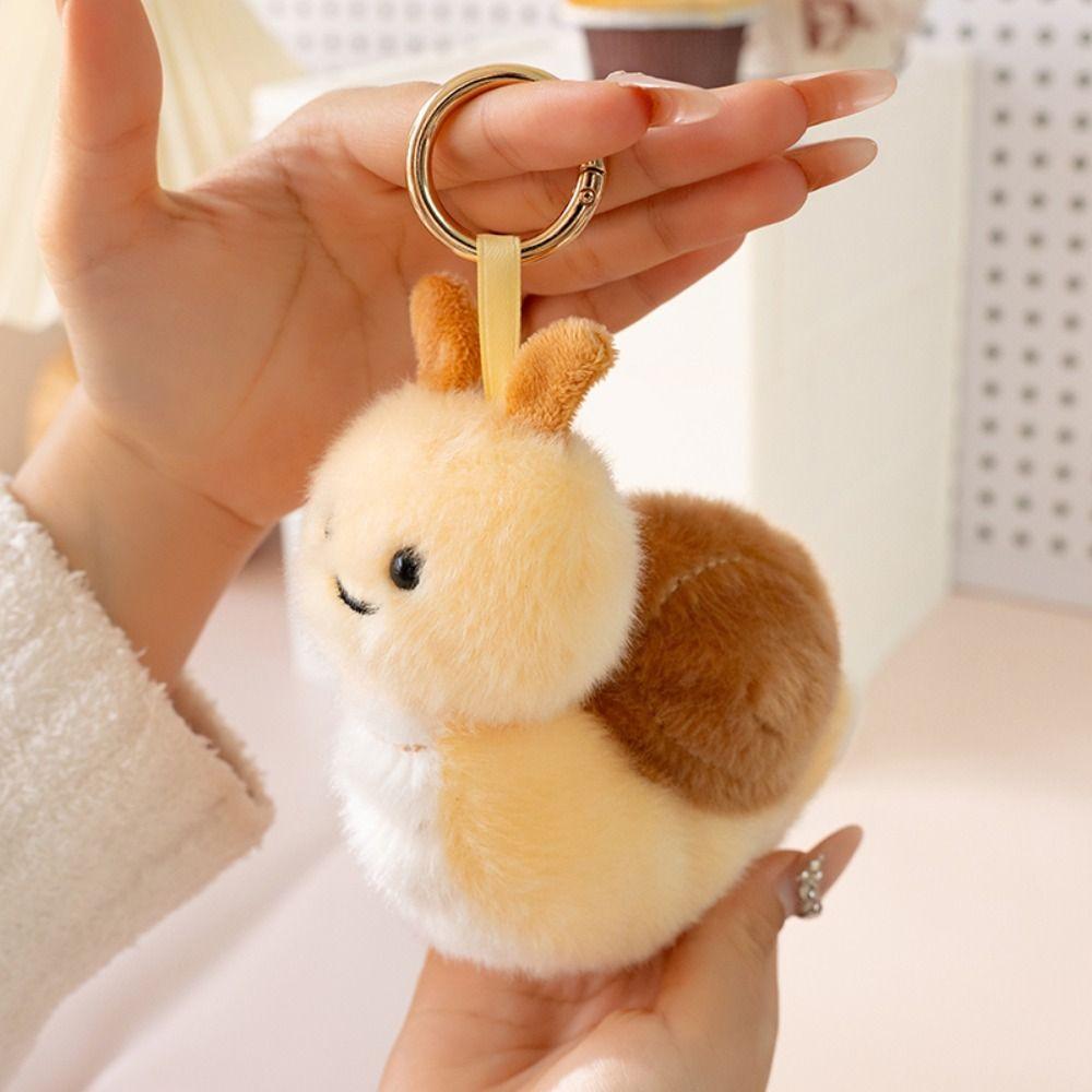 Adorable Funny Keyring Soft Animal Bag Pendant Mini Insect Series Plush Keychain  Kid