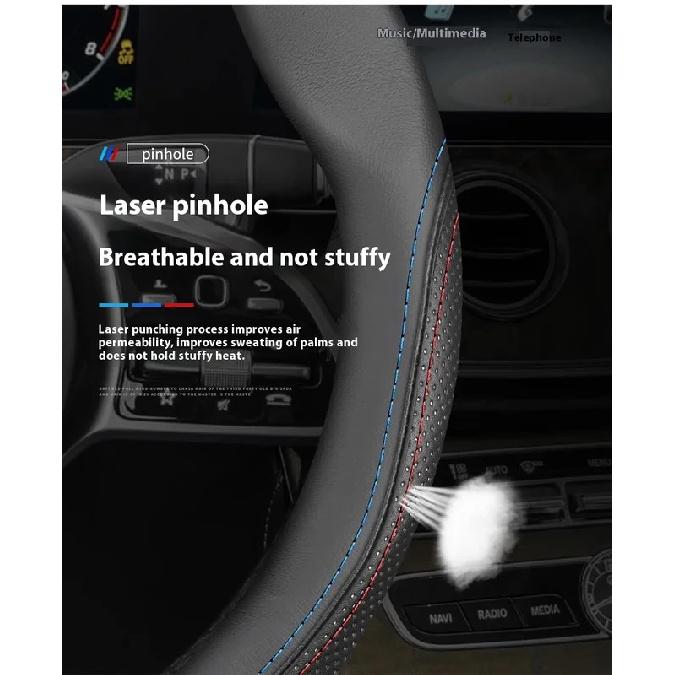 Volkswagen R Magotan Jeeta Passat Golf 5 GTI Beetle Tiguan Touareg Polo T-ROC T-Cross Husa din Piele Anti-Alunecare pentru Volan