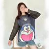 Korean Style Rhinestone Bell Print Knit Sweater for Women - Plus Size, Slimming, 2026 Autumn/Winter Collection