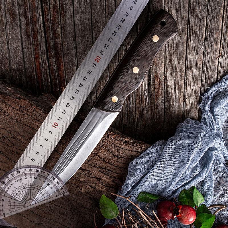 Forged Boning Knife Handmade Stainless Steel Butcher Knife Butcher Knife with Knife Cover