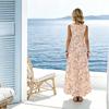 Women's Sleeveless Maxi Dress Flowy Lightweight,Elegant Stylish,Perfect for Beach Vacation,Photoshoots,Spring Fall Layering