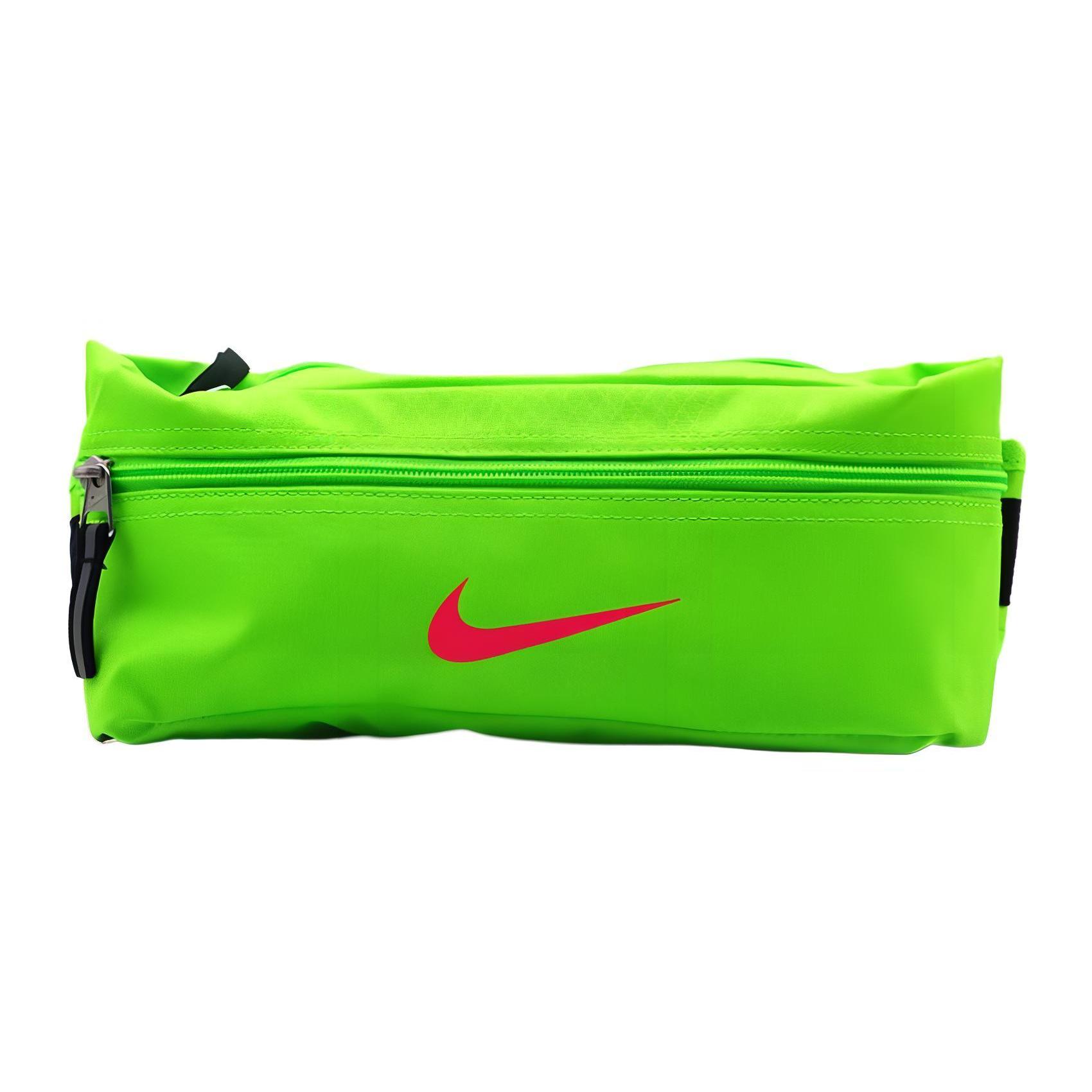 

Новая спортивная сумка Nike из полиэстера, поясная сумка для хранения, обычная мужская зеленая BA4925-356 26.9*8.1*11.9CM