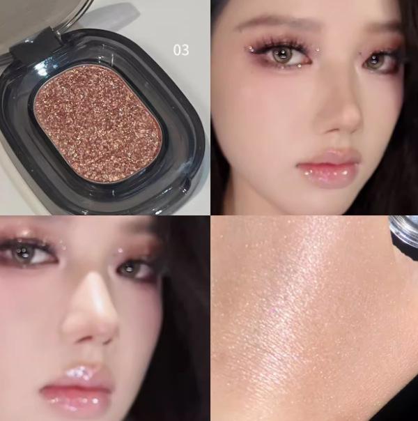 FAICCIA Xi Shi Pearlescent Diamond Glitter Fine Sparkle Sequins Monochrome Color-Changing Dragon Makeup.