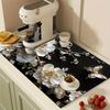1Pcs Rubber Drying Mat With Durable For Coffee Shop Restaurant Kitchen Carpet Tableware Durable Diatom Mud Table Mat Pet Mat