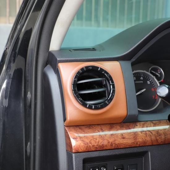 Mecha Glossy Black Air Vent Outlet Cover Trim Ring For Toyota Tundra 2014-