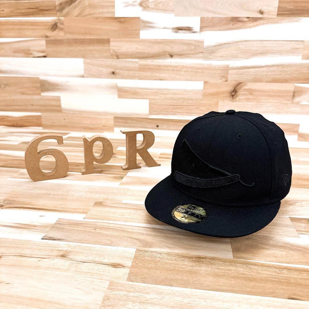 

[USED] Extremely rare New Era x Chop Shop limited collaboration all black cap