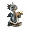 Dragon Garden Decoration Resin Statue Fairy Gate Courtyard Art Outdoor and Garden Door Opening Dragon Wall Carving Decoration (Door Opening)