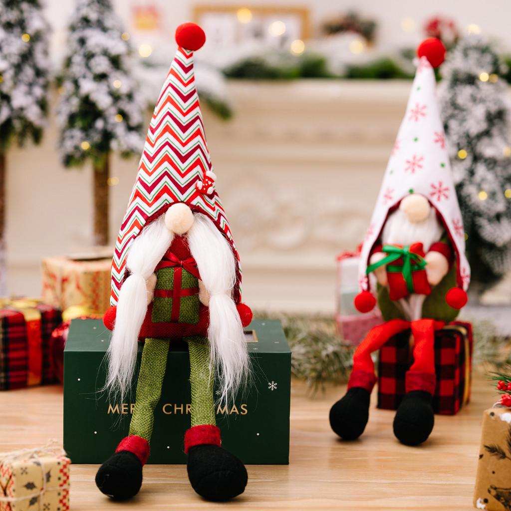 Hat Snowflake Enchanting Rudolph Doll With Gift Box Legs Ideal For Christmas Festivities
