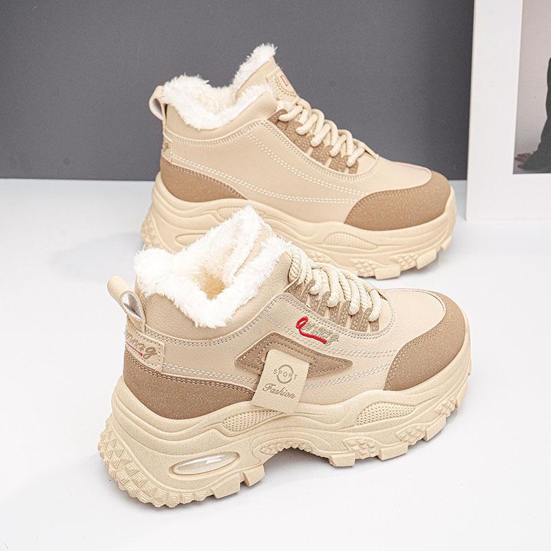 Winter New Velvet Cotton Shoes Ins Tide Thick Baseplate Shoes Sports Casual Shoes CY