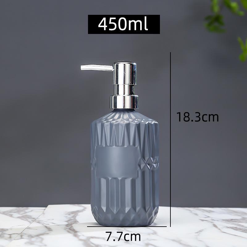 Nordic Glass Bathroom Bottles: Shower Gel, Lotion, Hand Sanitizer Dispensers