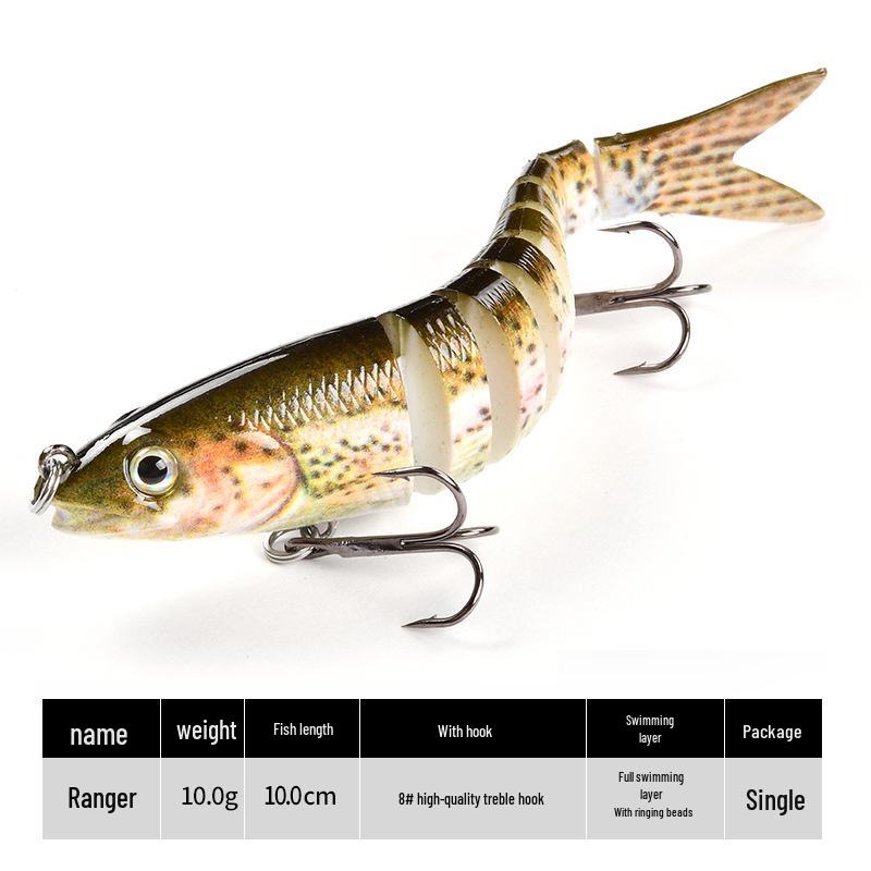 9-Section Bionic Loach Soft Bait Set: Long Cast, Slow Sinking, 10cm/10g, Realistic Fishing Lure