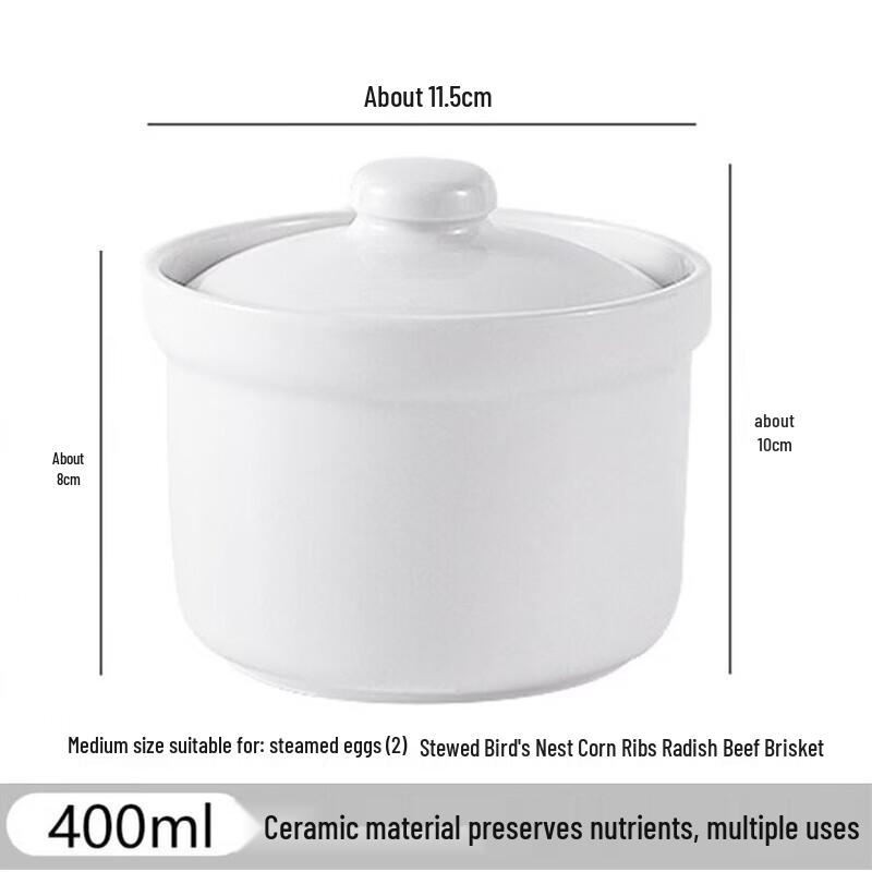 Sky Bird Ceramic Steaming Bowl with Lid