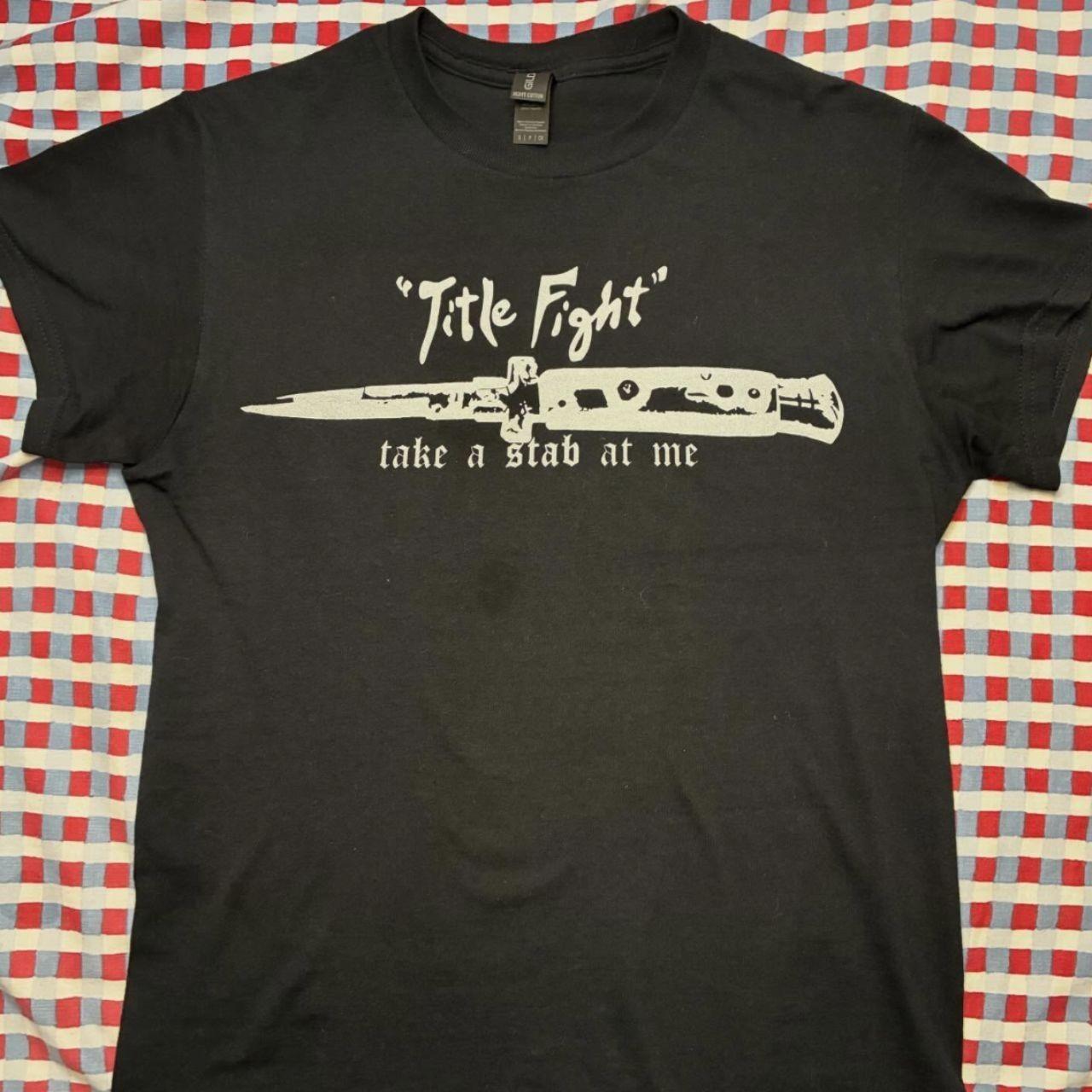Title fight stab lyric band tshirt , vintage music tshirt Unisex T-Shirt XXXL