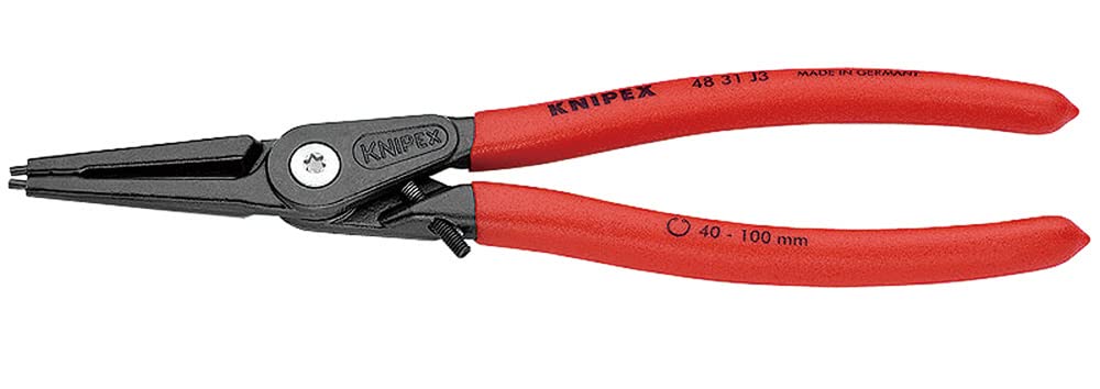 

KNIPEX Precision snap ring pliers for straight 4831-J3 holes, 4831-J3