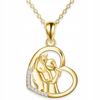 Gold Horse Necklace Girl Horse Friend For Horsewoman Silver 925