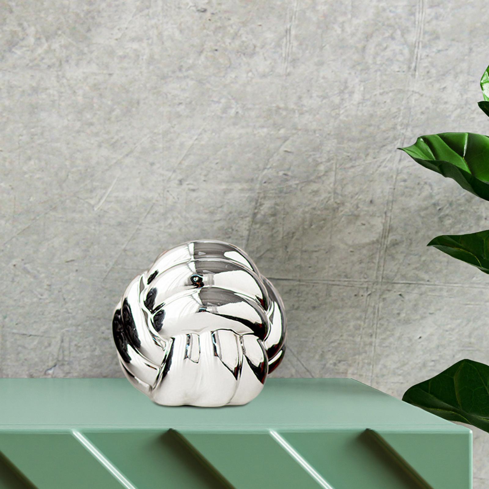 Декоративная подушка-узел Подушка-узел для декора комнаты Декор спальни серебряный 1200₽