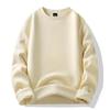 Fashion Sweater Men's New Spring, Autumn and Winter Solid-colour Padded and Thickened Hoodie Tide Couple Round Neck Jacket Tops